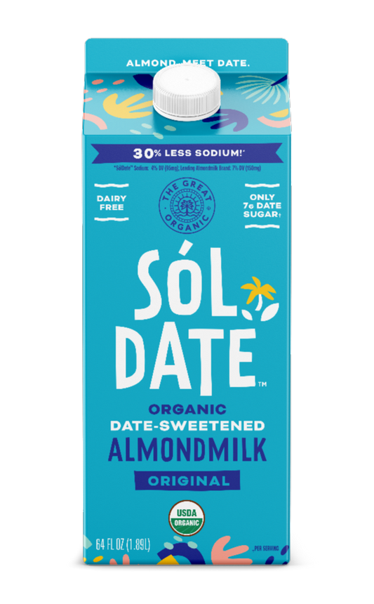 date sweetened almond milk