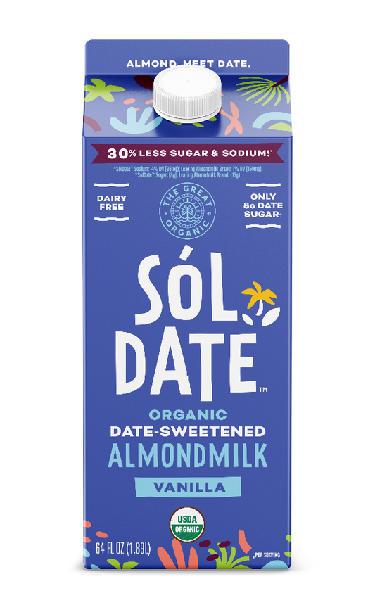 date sweetened almond milk